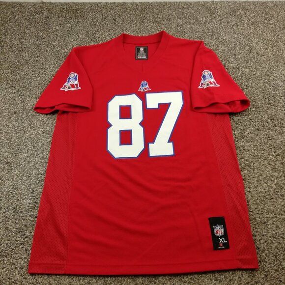 Rob Gronkowski Jersey New England Patriots Vintage Logo Red Mens Small - Picture 1 of 10